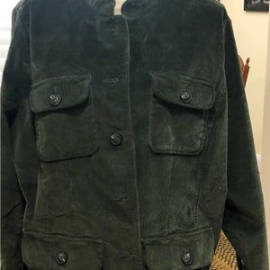 Christopher & Banks forest green corduroy jacket. Size 1x.